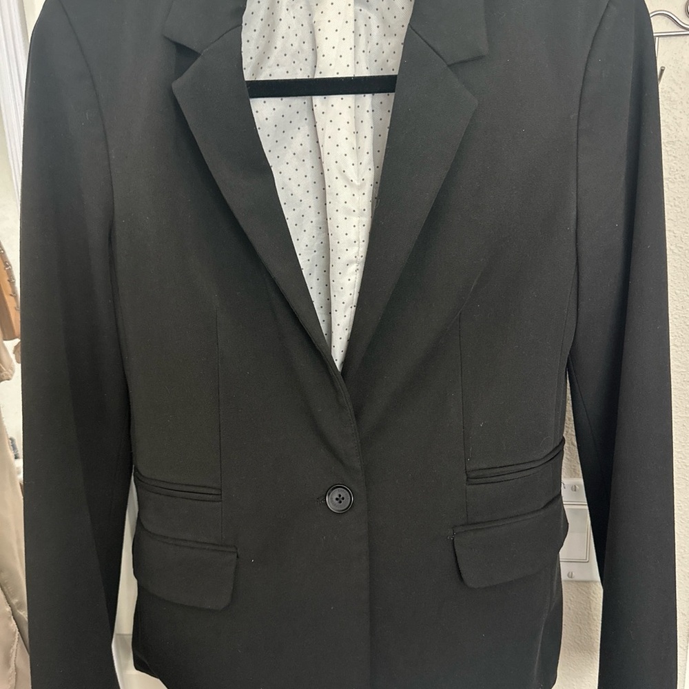 Express One Button Black Blazer - image 6